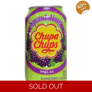 Chupa Chups Sparkling Drink Grape Soda 345ml Can
